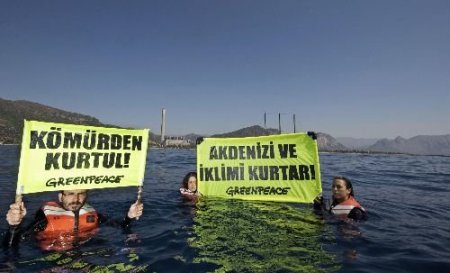 Greenpeace'den Termik Santral Eylemi