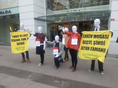 Greenpeace’ten 'zehirli kimyasal' eylemi