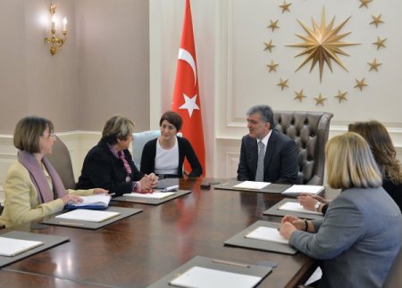 Gül, AKPM Denetim Komisyonu Türkiye Raportörü Durrieu'yu kabul etti