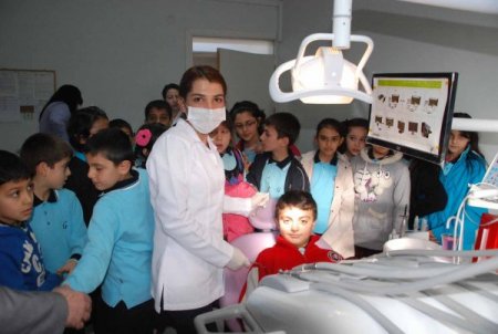 Gülen Koleji öğrencileri, diş sağlığını 'merkezinde' öğrendi