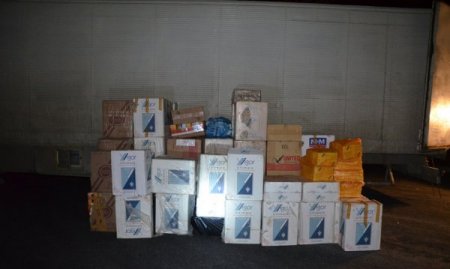 Gümüşhane’de 41 bin 500 paket gümrük kaçağı sigara ele geçirildi