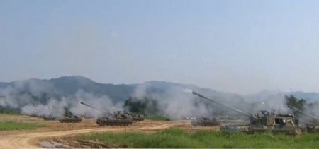 Güney Kore, Askeri Tatbikat Çerçevesinde Topçu Atışlarına Başladı (2)