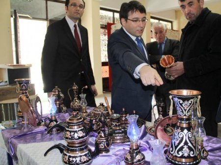 Güneysu’da bakır işlemeciliğine ilgi artıyor