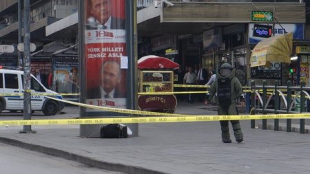 Gürültüyle patlayan şüpheli çanta, korkudan bayılttı