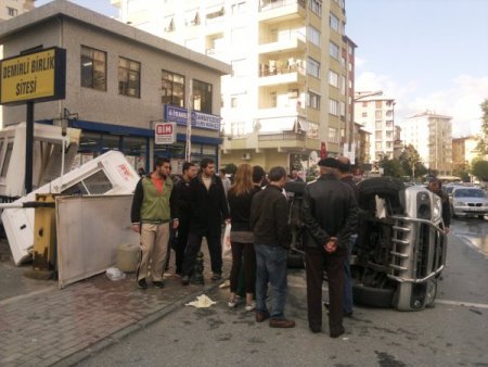 Güvenlik görevlisine teslim ettiği cip hurdaya döndü (Özel)