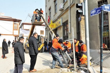 Güvercin Sokak'ta Restorasyon Çalışmaları Tamamlanmak Üzere
