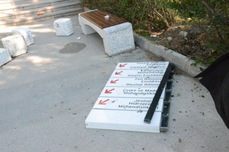 Hacettepe Üniversitesi’ndeki zarar polis kamerasında