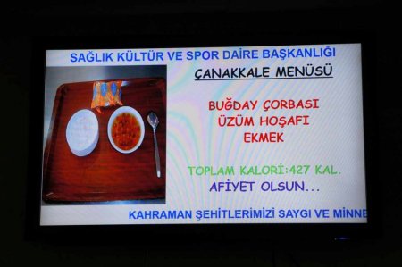 Hacettepe'de öğle yemeğinde Çanakkale menüsü