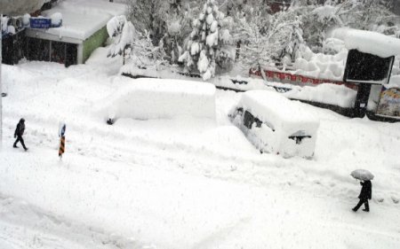 Hakkari'de 2 metreyi aşan kar, hayatı durma noktasına getirdi