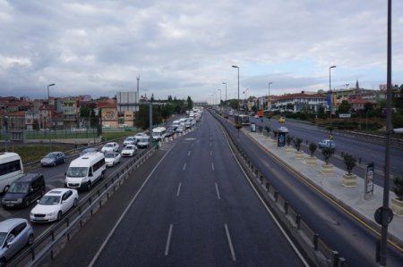 Haliç Köprüsü’nün Orta Şeridi Trafiğe Kapatıldı
