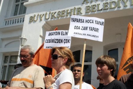 Halkevleri'nden Chp’li Akaydın'a Zam Protestosu