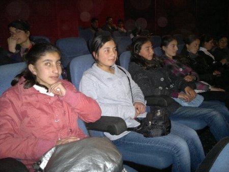 Hanaklı öğrenciler sinemayla tanıştı