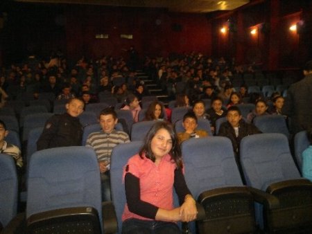 Hanaklı öğrenciler sinemayla tanıştı