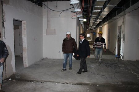 Hastane binasının tamamlanan odaları tanıtıldı