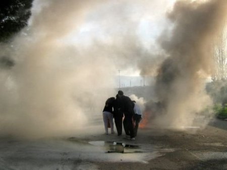 Hastanedeki Yangın Tatbikatına Hastalar Da Katıldı