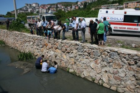 Hastaneye Yatmak İstemeyen Kadın Su Kanalına Atladı