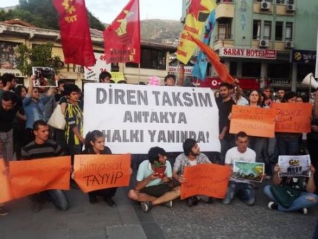 Hatay'da Gezi Parkı protestosu