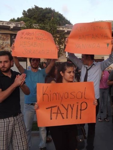 Hatay'da Gezi Parkı protestosu