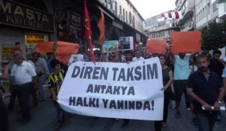 Hatay'da Gezi Parkı protestosu