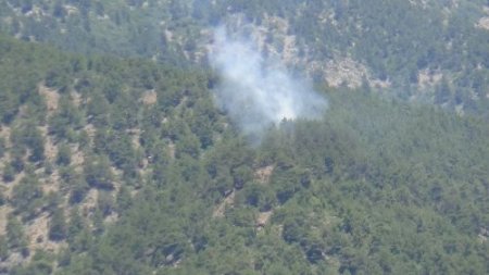 Hatay'da uyuşturucu tacirlerinin yangın çıkardığı iddiası