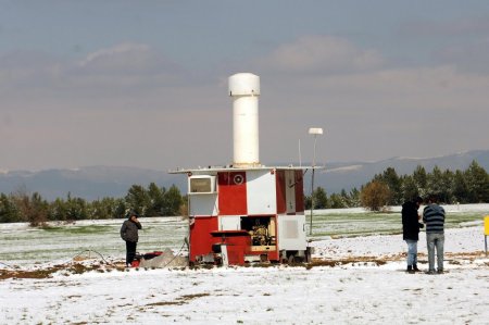 Havaalanında VOR cihazı için yer tespiti yapıldı