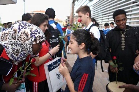 Havalimanında olimpiyat coşkusu