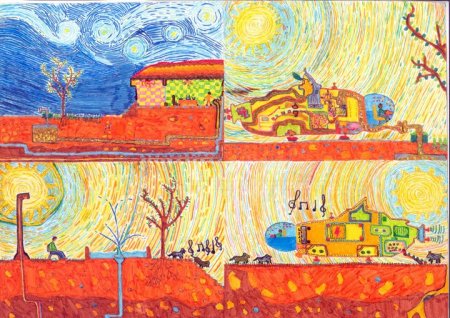 Hayalindeki arabayı resmetti, Türkiye birincisi oldu