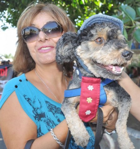 Hayvan severler, kedi, köpekle yürüyüp düdük çaldı