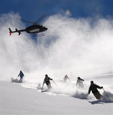 Heliski için Rize’ye geldiler