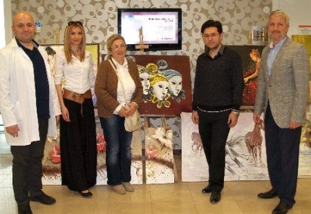 Hemofili hastasından hemofili temalı resim sergisi