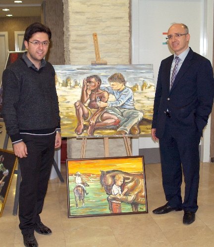 Hemofili hastasından hemofili temalı resim sergisi