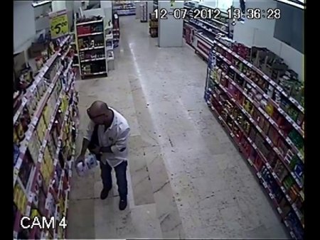 Hırsızı önce kameralar, ardından güven timleri yakaladı