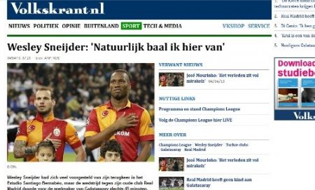 Hollanda basını Real Madrid - Galatasaray maçının hakemini suçladı