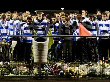 Hollanda'da öldürülen hakem için sessiz yürüyüş