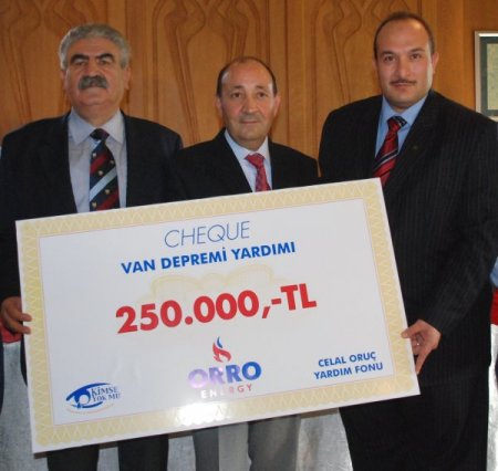 Hollandalı Türk İşadamından, Depremzedeler İçin 250 Bin Tl Yardım