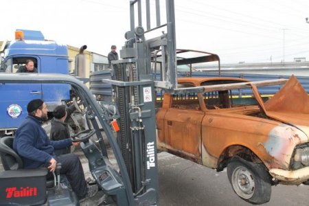 Hurda araçlar toplanıyor