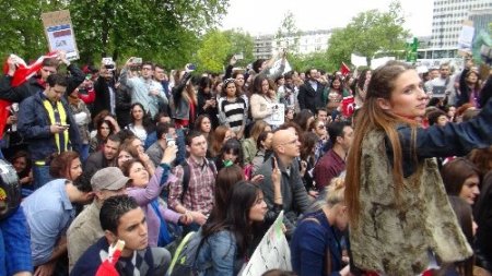 Hyde Park'ta Taksim protestosu