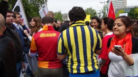 Hyde Park'ta Taksim protestosu