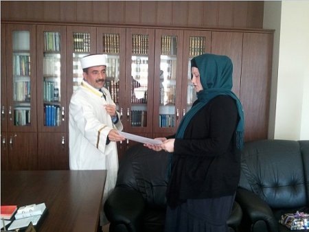 İdil'de Müslüman olan İngiliz vatandaşı, Amine ismini aldı