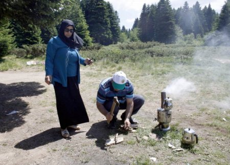 İki Bin 543 Metrede Piknik Keyfi