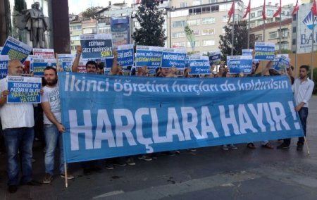 İkinci öğretimde de harçların kaldırılmasını istediler