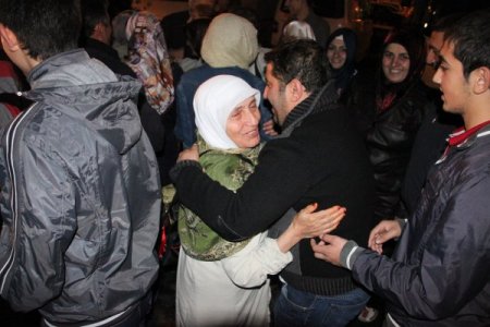 İlk hacı kafilesi gece yarısı ilçeye dönüş yaptı