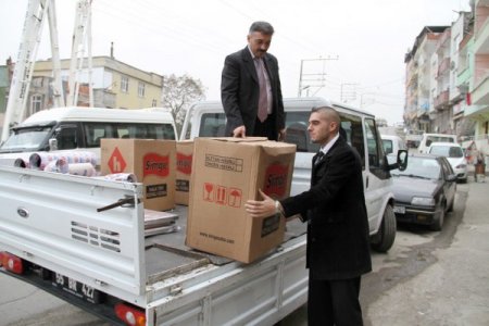 İlkadım Belediyesi'nden ihtiyaç sahibi ailelere soba yardımı