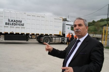 İlkadım'da çöp taşınma maliyeti TIR'lar kullanılarak azaltılacak