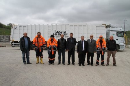 İlkadım'da çöp taşınma maliyeti TIR'lar kullanılarak azaltılacak