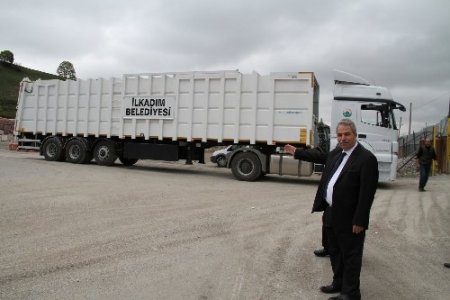 İlkadım'da çöp taşınma maliyeti TIR'lar kullanılarak azaltılacak