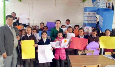 İlkokul öğrencileri geri dönüşüm kampanyası başlattı