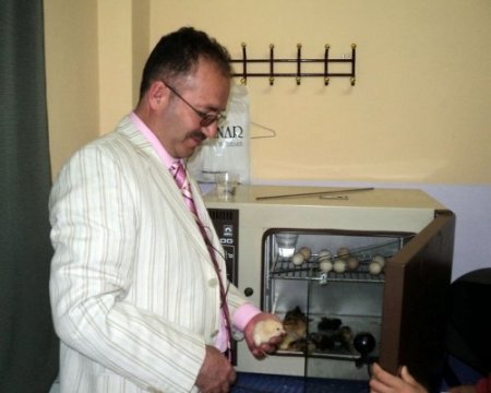 İlkokul öğrencileri laboratuvarda civcivin yumurtadan çıkmasını gözlemledi