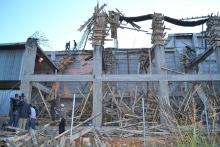 İnşatta göçük: 1 ölü, 3 yaralı