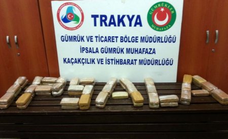 İpsala'da 34kilogram 630 gram eroin ele geçirildi